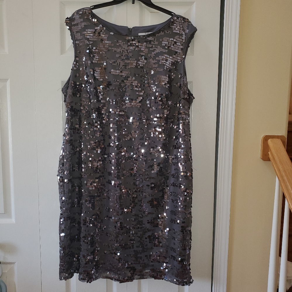 Studio One NY Silver Sequin Dress
